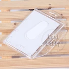 Double use multi size plastic acrylic id card holders for employee