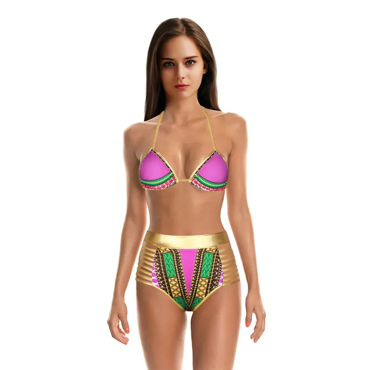 Custom African Print Sexy Women Bikini Swimwear Buy Africain