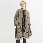 2019 New Arrival Spanish Warm poncho scarf with pockets Jacquard Soft Women Scarf Felted Shawl Wraps