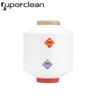 100 polyester spun yarn covered with elastane spandex yarn of antibacterial socks