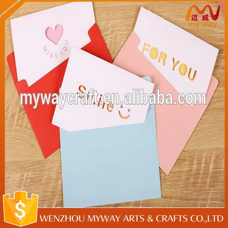 sell well good material paper crafts greeting card