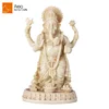 Wholesale custom polyresin ivory white hindu religious god ganesha statue