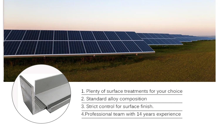 6063 T6 Aluminium Profiles For Solar Panel Frame