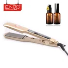 ENZO 2018 professional high temperature custom gold color flat irons enzo keratin fashion electrical hair straightener