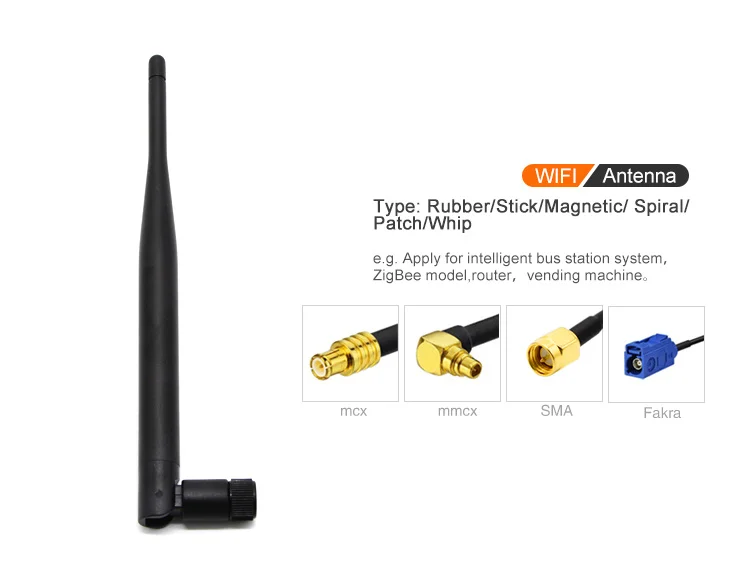 28MM Small WIFI Bluetooth Antenna For ZigBee Module , 2dBi Mini Rubber Antenna 2.4GHz 2.4G - ANKUX.COM