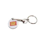 Metal Token Coin Key Chains Custom Supermarket Trolley Coin Key