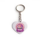 Promotional 2d custom Keyring Metal heart shape Keychain