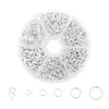 Silver Color 1 Box Silver Open Jump Rings and Lobster Clasps Supplies for Jewelry Making Finding