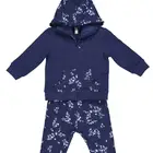 baby girl clothing sets, printed french terry fabric .95%co5%ea, 280g
