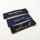 Garments logo designs brand woven clothing neck tag labels for crafts
