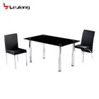 Free Sample Black Room 8 Seater Marble Top Vogue Royal Design Glass Elegant Dining Table Sets