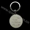 Metal Material and China Promotional Metal Coin Button Keychain