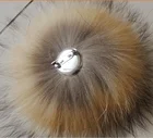 fur ball /raccoon fur pom poms for hat with snap