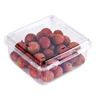 Disposable plastic blister fruit box container tray clear blister clamshell packaging for fruit