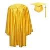 100% Polyester Material graduation day dress for preschool graduation gown and cap
