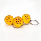 Wholesale Plastic Acrylic Crystal Keychain Metal Dragonball Key Chain
