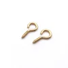 Chinese factory supply High Quality Steel Hook eye Screw iron electroplated brass different sizes of eye screws