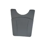 Hot-sale promotion Silicone rubber credit card holder for mobile cell phone with 3 M adhesive back and finger strap