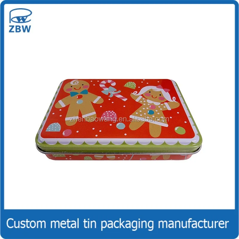 candy metal box christmas gift tin box for cookie packaging