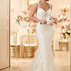 2019 sexy new style woman lace gown wedding dress fishtail wedding dress
