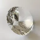 shining 80mm clear small faceted crystal diamond gemstone