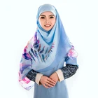 Custom Digital Printed Cotton Voile Muslim Style Hijab Scarf for Malaysia