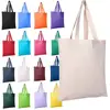 wholesale reusable blank canvas cotton tote shopping bag