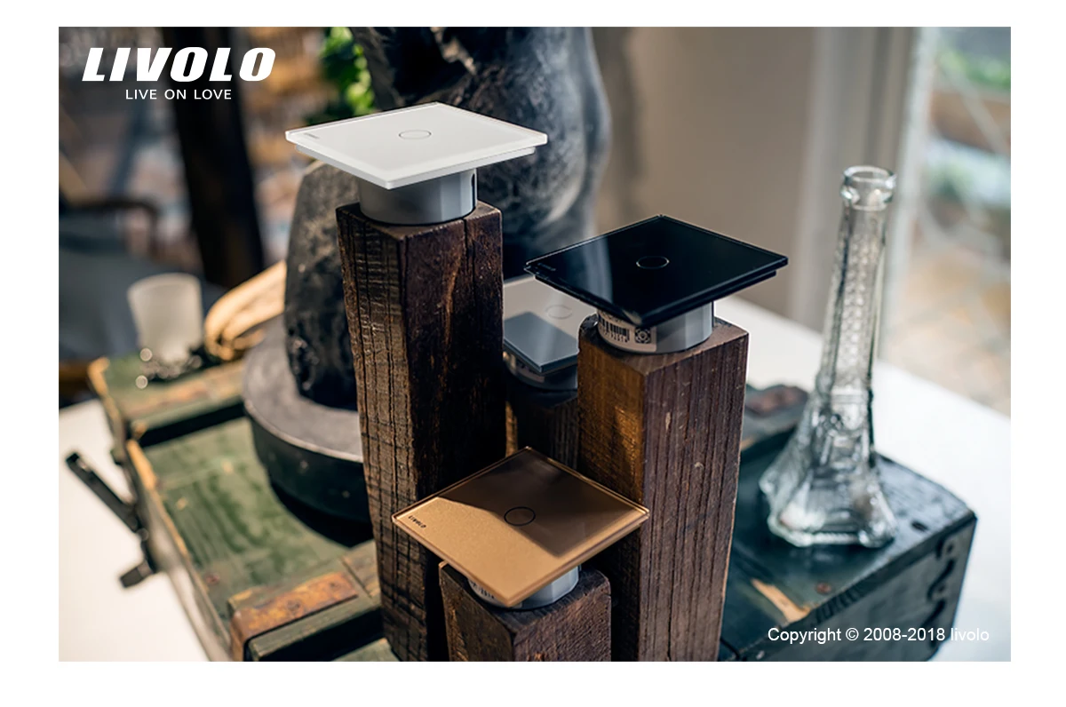 Livolo wall wifi light smart home for mobilephone zigbee touch switch - ANKUX.COM