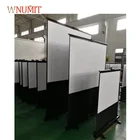 Factory Sale Directly Floor Up Portable Projection Screen used for all types of Projector