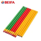 Ningbo BEIFA custom color newest promotional wooden pencil with eraser