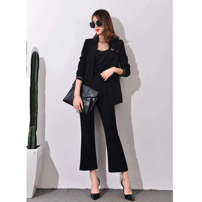 9-1 Pantsuit Women elegant business suits for women office suits for women trouser suits women Fashion Brand 2017 Spring