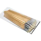 12PCS Wooden Handle 582 Artist Brush Set, Eterna Art Brush