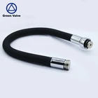 Green-Black White Grey Yellow Colorful Flexible Silicone Hose fo kitchen spout faucet