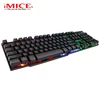 70% off High quality Mechanical Keyboard 104 keys Blue Switch Gaming Keyboards for Tablet Desktop light version backlit keyboard