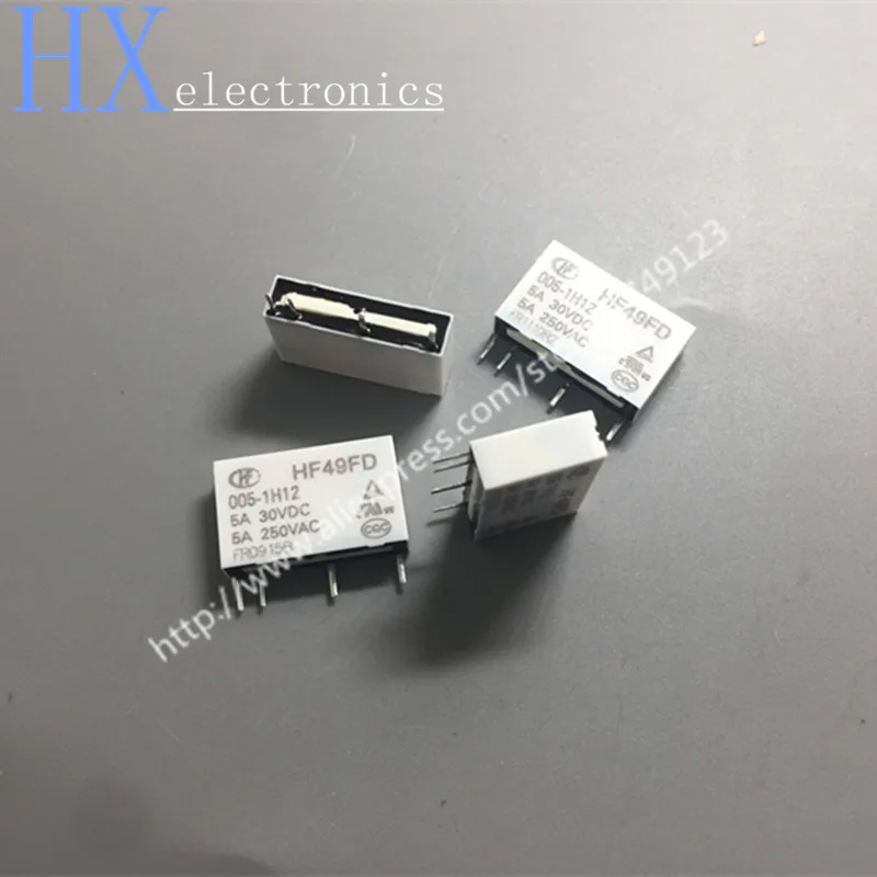 Hot Sale Relay HF49FD-005-1H12 005-1H12 HF49FD DC5V 1H12 4PIN 5A 3.2yuan_