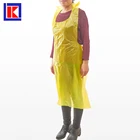 Factory direct wholesale white plastic disposable kitchen aprons for cleaning