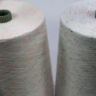 2019 colorful 100% cotton polyester slub rayon yarn