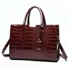 Women fashion designer crossbody shoulder bag classic tote bag handbag crocodile leather handbags