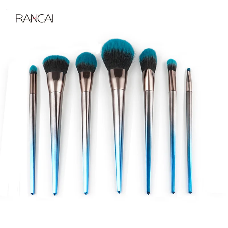 7cs Makeup Brushes Set Pointed Handle Powder Foundation Eyeshadow Eyes Facial Brush Cosmetic Tools Kit Pincel Maquiagem (9)