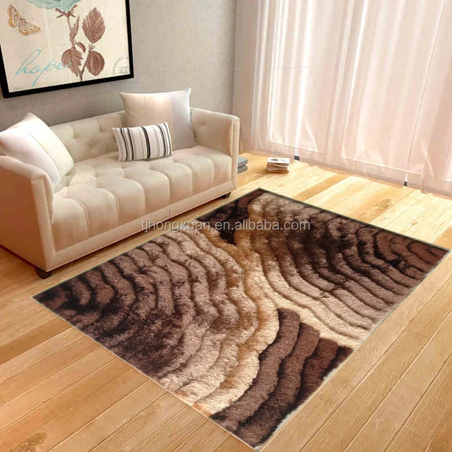 colorful velour jacquard flower shag rug carpet