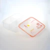 hot-sale rectangle food grade PP plastic snack storage container with 4 compartments