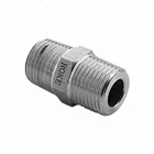 Forged 1/2'' Stainless Steel Straight Hex Hydraulic nipple fitting For Oil Gas Water