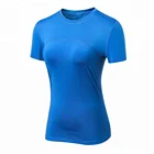 Women Sports Gym T-shirt Fitness T-shirt Clothing Gym Wear Printing Custom Logo for women