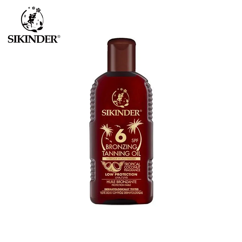 hot selling spray tan sun tanning oil lotion spf 8