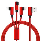 3-in-1 Multiple USB Charging Cables for Micro for Type C for ipad
