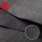 Little snake grain pu coating microfiber leather for men bags and shoes upper