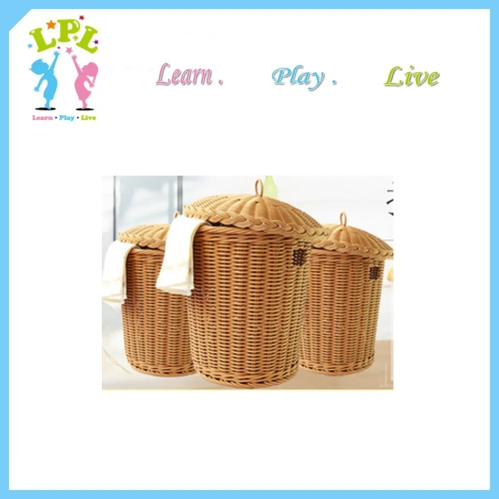 quality plastic rattan baskets handmade wicker hamper basket