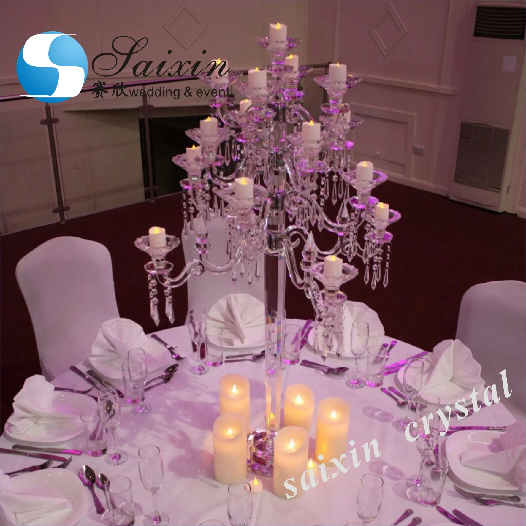 New ! high quality crystal centerpiece wedding table decoration supplies