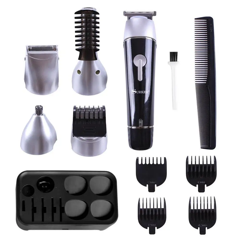 Hot Selling Cheap Professional Facial Hair Removal electric hair beard clipper trimmer shave razor set mens beard grooming kit