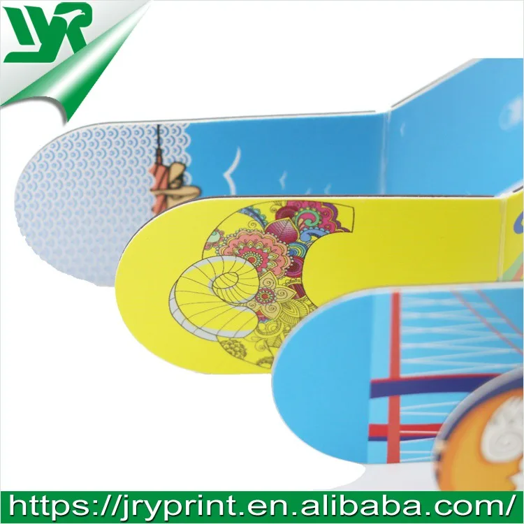 jry custom made folding magnetic bookmark